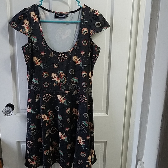 Sourpuss mermaid nautical cupie dress - Picture 2 of 4